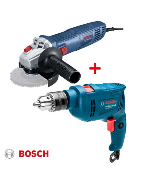 Combo Taladro 550 W + Amoladora 710 W Bosch