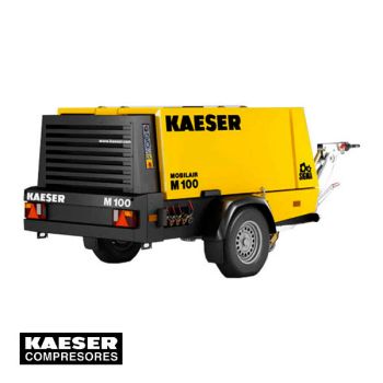 Compresor móvil para obras y minería, flujos volumetricos desde 6.4 hasta 10.2 m3/min, presión 7, 10, 12 y 14 bar