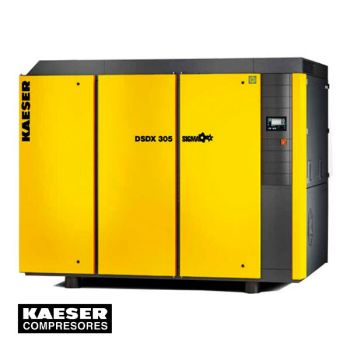 Compresores de tornillo, flujo volumétrico desde 4.8 hasta 34.25 m3/min, presión 5.5 hasta 15 bar