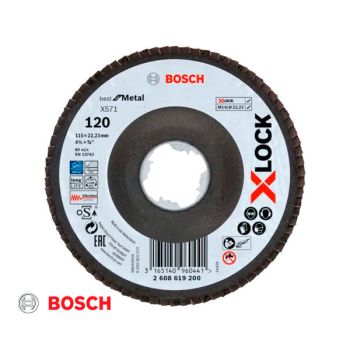 Disco flap cónico BR 7 grano 120 Bosch