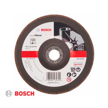 flap disc plano 7pulg grano120 bosch
