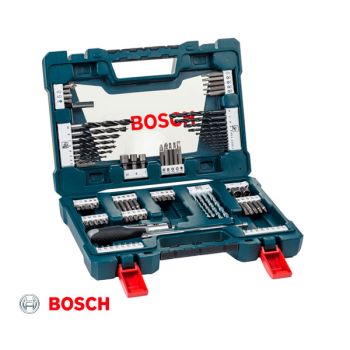 kit blue v line brocas y puntas 91pzas bosch
