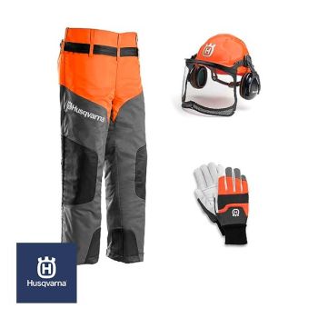 Kit de casco+guantes y pantalon Husqvarna