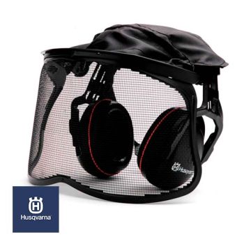 Protector de oídos con visera malla metalica Husqvarna
