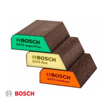 set esponjas abrav medio fino superfino bosch